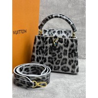 Сумка Louis Vuitton Capucines BB Mini Grey Leopard