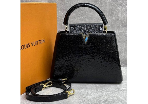 Сумка Louis Vuitton Capucines BB Black Metallic