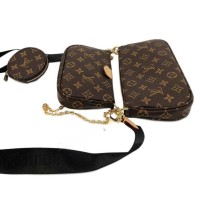 Женская сумка Louis Vuitton Multi Pochette Monogram черная