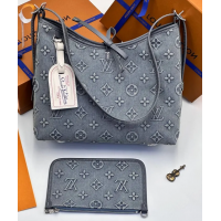 Сумка Louis Vuitton Carryall Monogram Denim Grey Blue