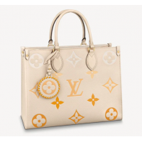 Сумка Louis Vuitton On The Go MM Cream Gold