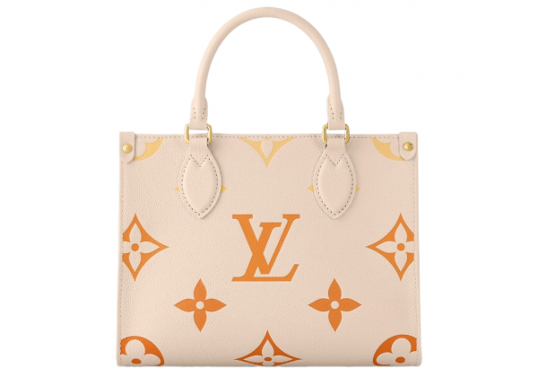 Сумка Louis Vuitton On The Go MM Cream Gold