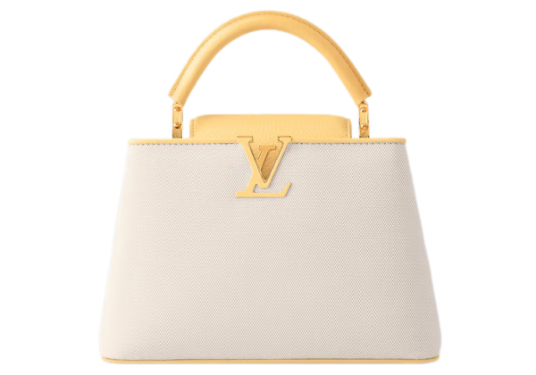 Cумка Louis Vuitton Capucines МM Canvas Plume Yellow