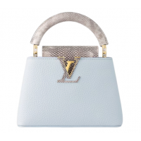 Cумка Louis Vuitton Capucines МM Sea Snake Light Blue