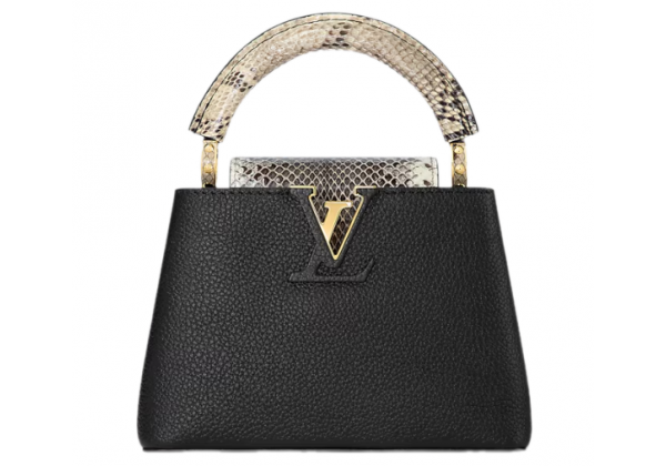 Cумка Louis Vuitton Capucines МM Python Black