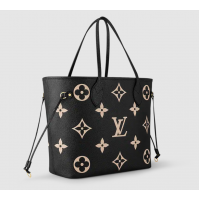 Сумка Louis Vuitton Neverfull Monogram MM Black Beige