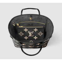 Сумка Louis Vuitton Neverfull Monogram MM Black Beige