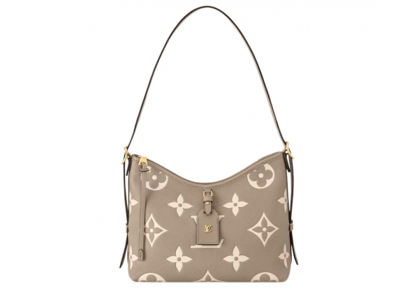 Сумка Louis Vuitton Carry All Monogram Empreinte Tourterelle Gray Creme Beige