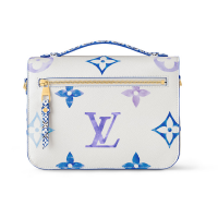 Сумка Louis Vuitton Pochette Metis MM Monogram White Blue