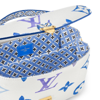 Сумка Louis Vuitton Pochette Metis MM Monogram White Blue