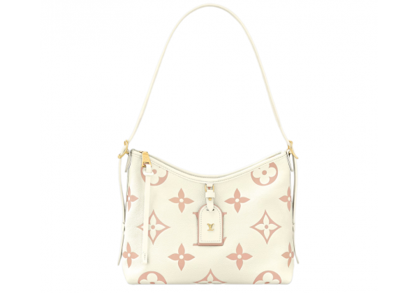 Сумка Louis Vuitton Carry All Monogram Empreinte Bicoclor Latte Chamallow