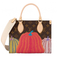 Сумка Louis Vuitton x Yayoi Kusama Onthego PM Monogram Canvas Brown