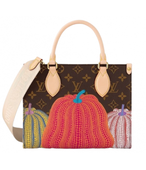 Сумка Louis Vuitton x Yayoi Kusama Onthego PM Monogram Canvas Brown