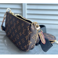 Женская сумка Louis Vuitton Multi Pochette Monogram черная