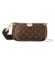 Женская сумка Louis Vuitton Multi Pochette Monogram черная