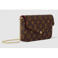 Сумка-клатч Louis Vuitton Felicie Monogram Brown