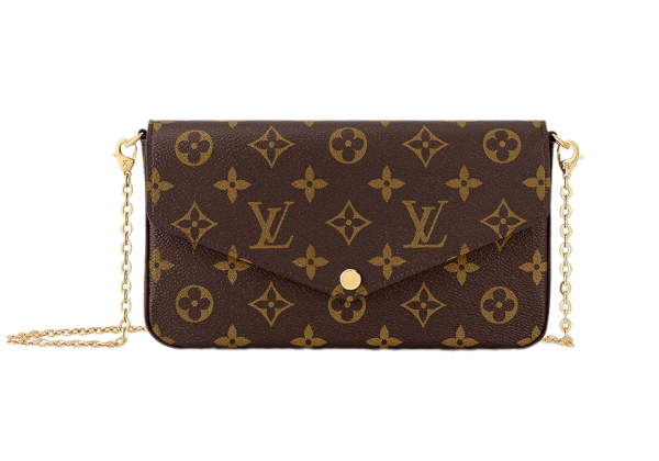 Сумка-клатч Louis Vuitton Felicie Monogram Brown