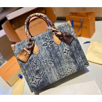 Сумка Louis Vuitton Onthego Monogram Denim Navy Blue