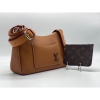 Женская сумка Louis Vuitton Favorite коричневая с цепочкой