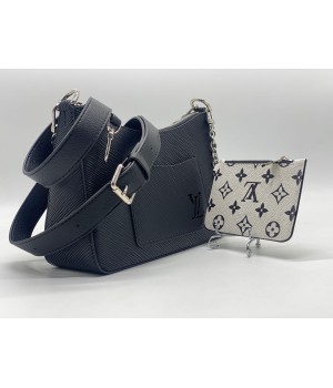 Женская сумка Louis Vuitton Favorite черная с белым