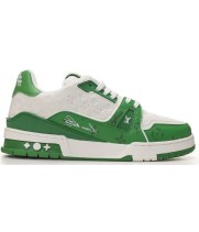 Кроссовки Louis Vuitton Trainer Signature White Green
