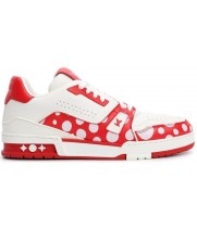 Кеды Louis Vuitton x Yayoi Kusama Trainer Red