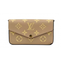 Сумка Louis Vuitton Pochette Felicie GIANT light BEZH бежевая