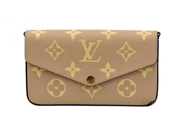 Сумка Louis Vuitton Pochette Felicie GIANT light BEZH бежевая