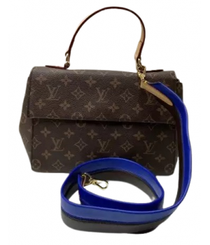 Женская сумка Louis Vuitton FAVORITE с черно-синим ремнем