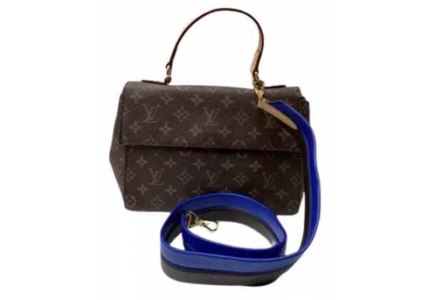 Женская сумка Louis Vuitton FAVORITE с черно-синим ремнем