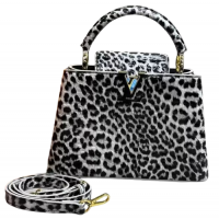 Сумка Louis Vuitton Capucines BB White Leopard