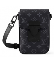 Сумка-бумажник Louis Vuitton S-Lock Vertical Black Grey