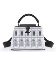 Сумка Louis Vuitton Capucines BB Black White City