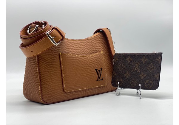 Сумка Louis Vuitton коричневая с монетницей