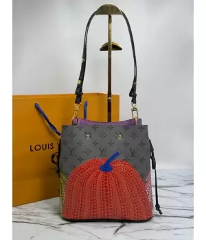 Сумка Louis Vuitton x Yayoi Kusama NeoNoe MM Gray