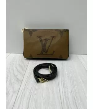 Сумка Louis Vuitton Pochette Felicie GIANT темно-коричневая