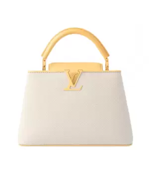 Cумка Louis Vuitton Capucines МM Canvas Plume Yellow
