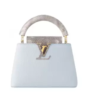 Cумка Louis Vuitton Capucines МM Sea Snake Light Blue