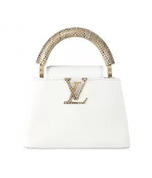 Cумка Louis Vuitton Capucines МM Snake White