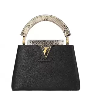 Cумка Louis Vuitton Capucines МM Python Black