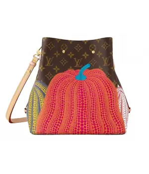 Сумка Louis Vuitton x Yayoi Kusama NeoNoe MM Brown
