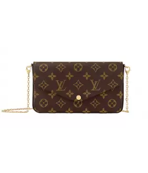 Сумка-клатч Louis Vuitton Felicie Monogram Brown
