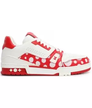 Кеды Louis Vuitton x Yayoi Kusama Trainer Red