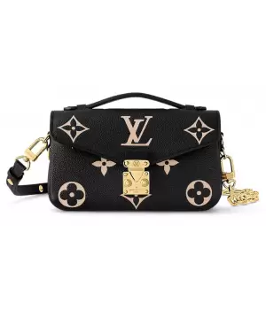 Сумка Louis Vuitton Pochette Monogram Noir Beige