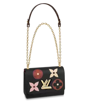 Сумка Louis Vuitton Twist с принтом черная