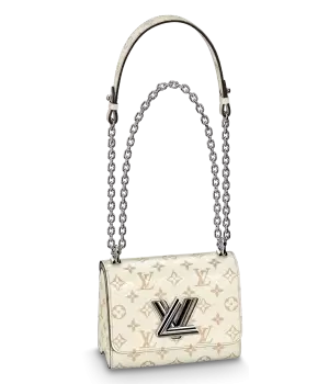 Сумка Louis Vuitton Twist Monagram белая