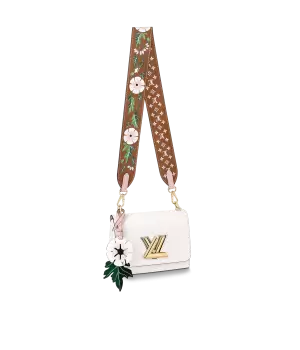 Сумка Louis Vuitton Twist белая с золотым