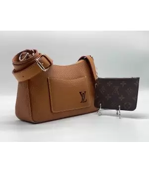 Сумка Louis Vuitton коричневая с монетницей
